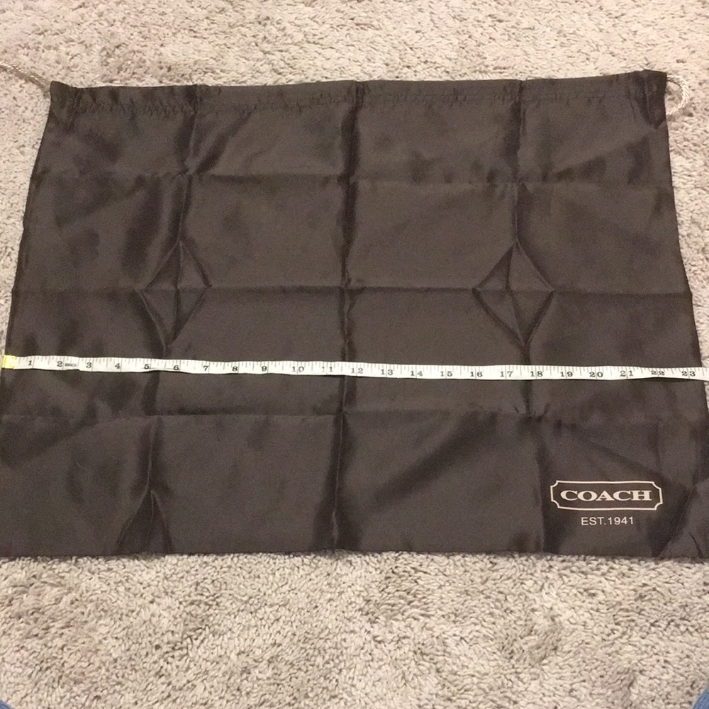 Coach brown dust bag